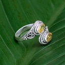 Bague Argent 925 & Citrine [1134]