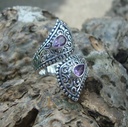 Bague Argent 925 & Améthyste [1150]