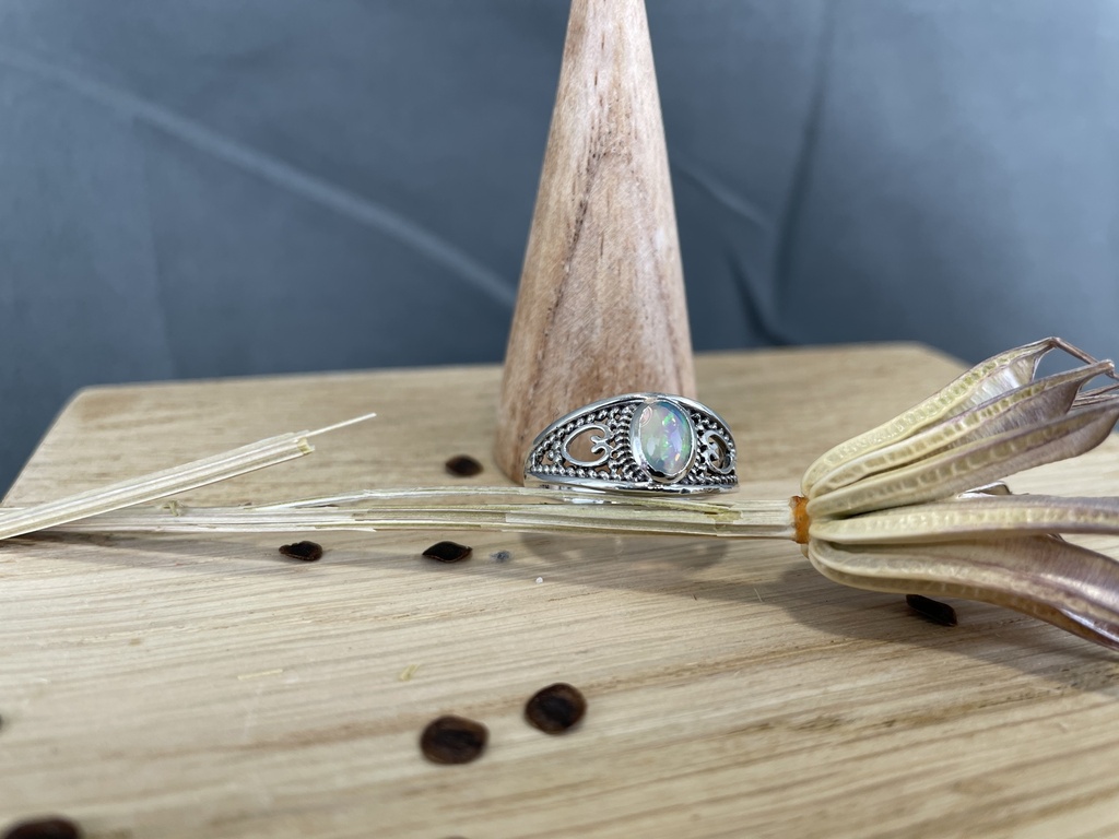Bague Argent 925 & Opale Ethiopienne [1038]