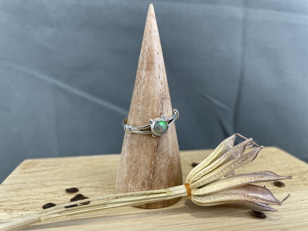 Bague Argent 925 & Opale Ethiopienne [1040]