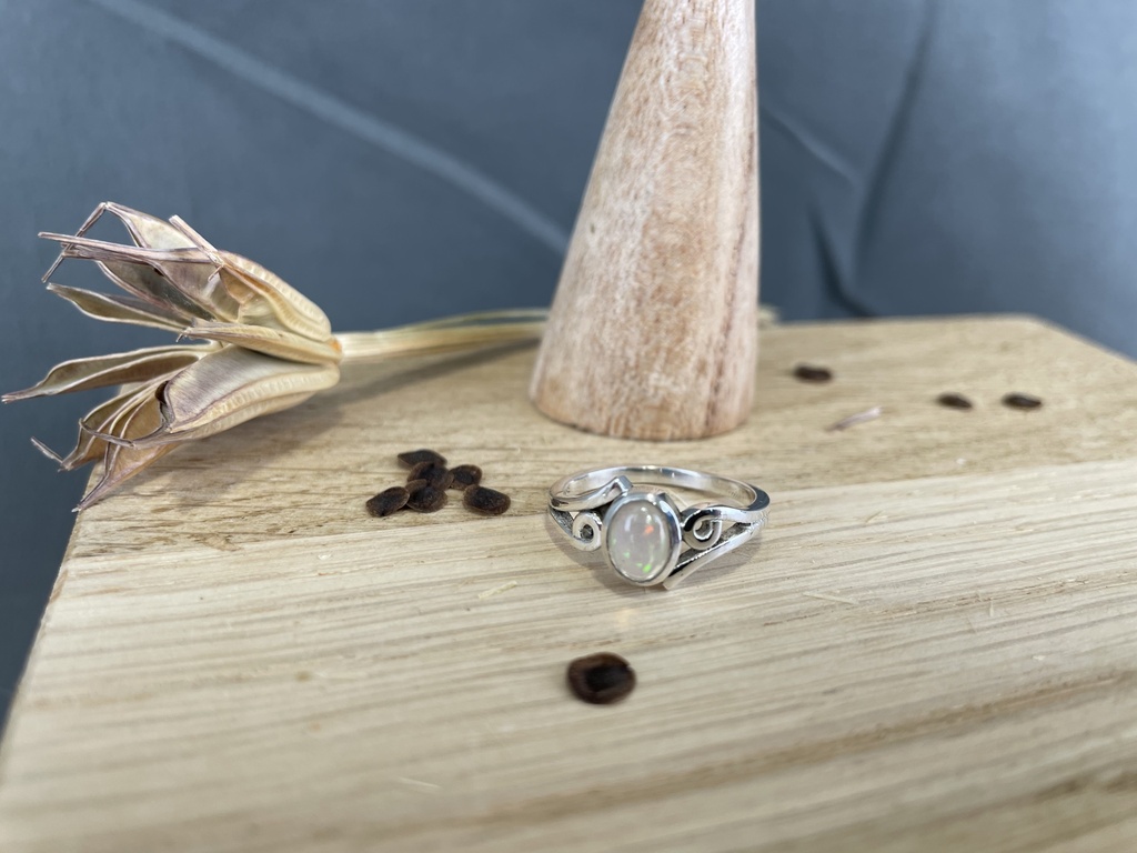 Bague Argent 925 & Opale Ethiopienne [1031]
