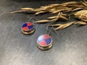 Boucle d'Oreille Argent 925 & Lapis lazuli [0112]