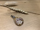 Pendentif Argent 925 & Agate Dendritique [0208]