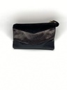 Portefeuille Cuir/daim Noir - Crazy Lou