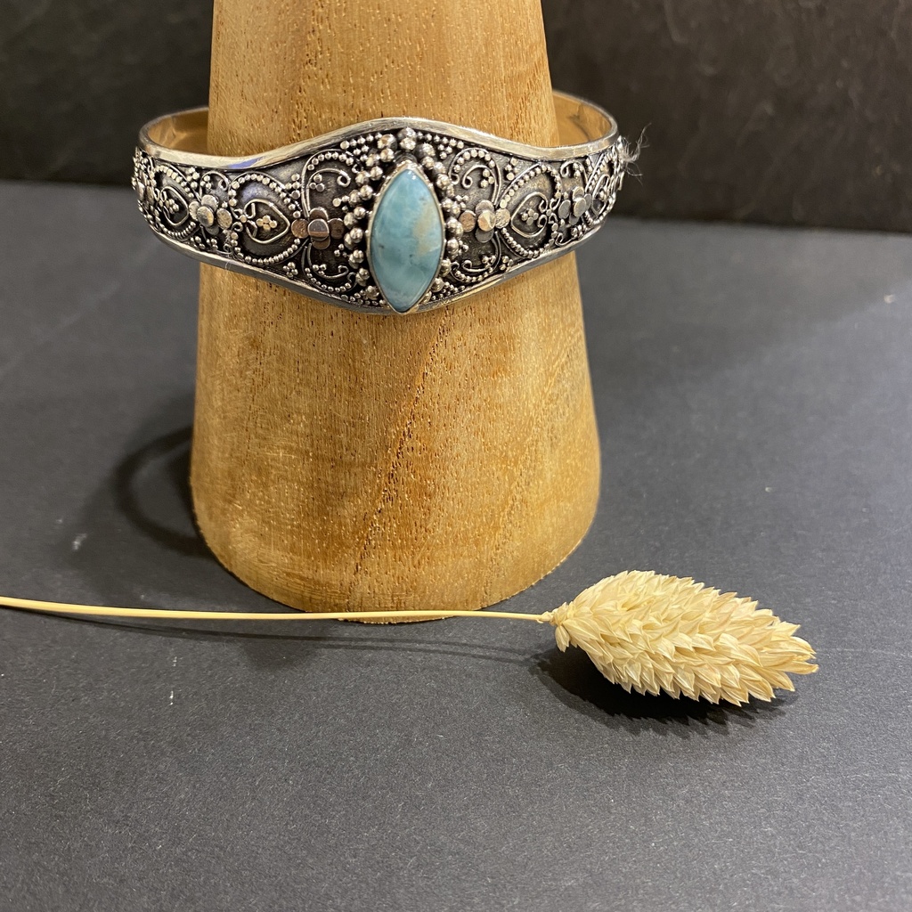 Bracelet Argent 925 & Larimar [0214]