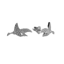 Boucles d'Oreilles Parade Earrings Crane Silver 