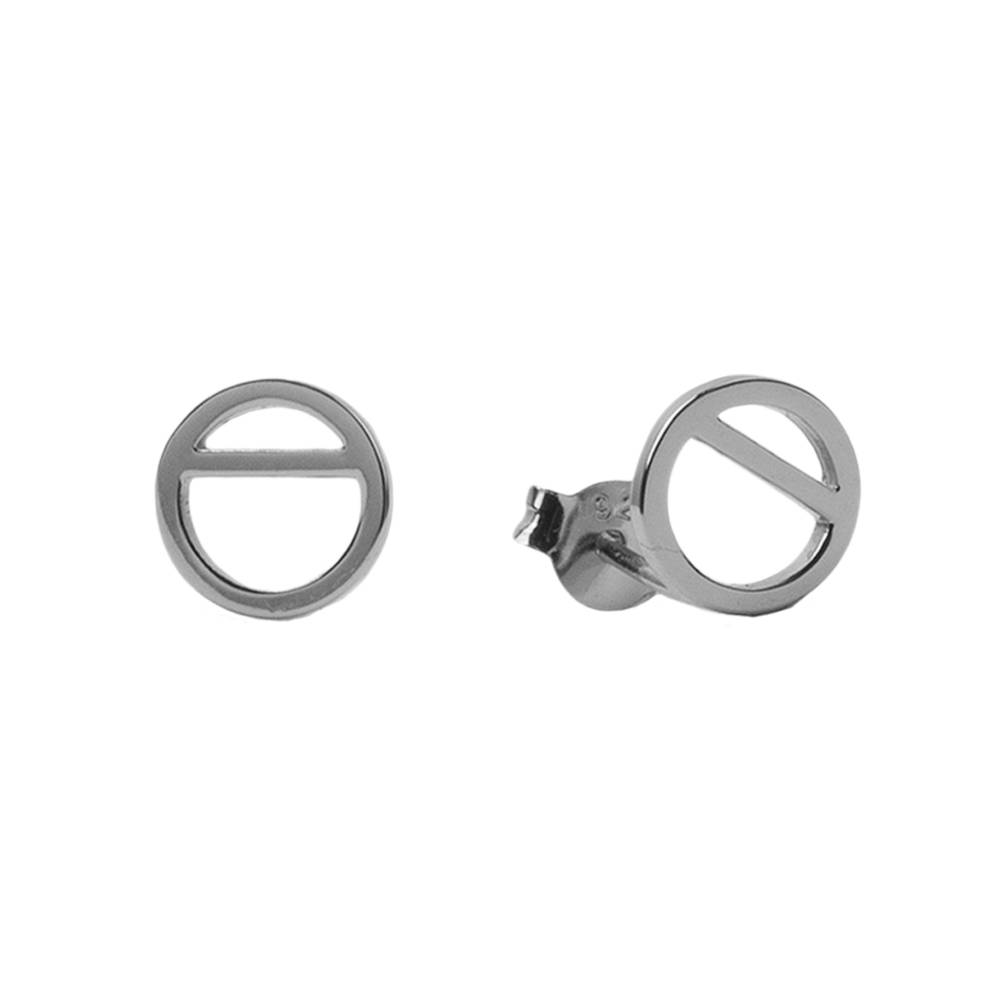 Boucles d'Oreilles Parade Earrings Geometric Circle Silver  