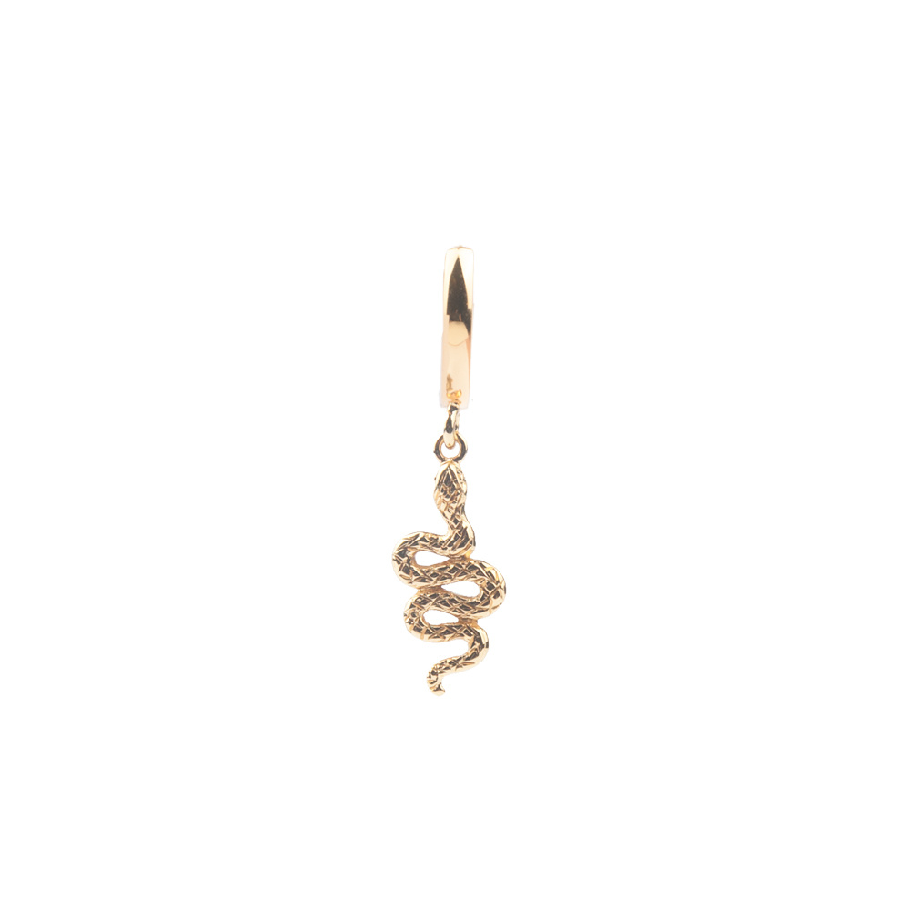 Boucles d'Oreilles Souvenir Earrings Snake Gold 