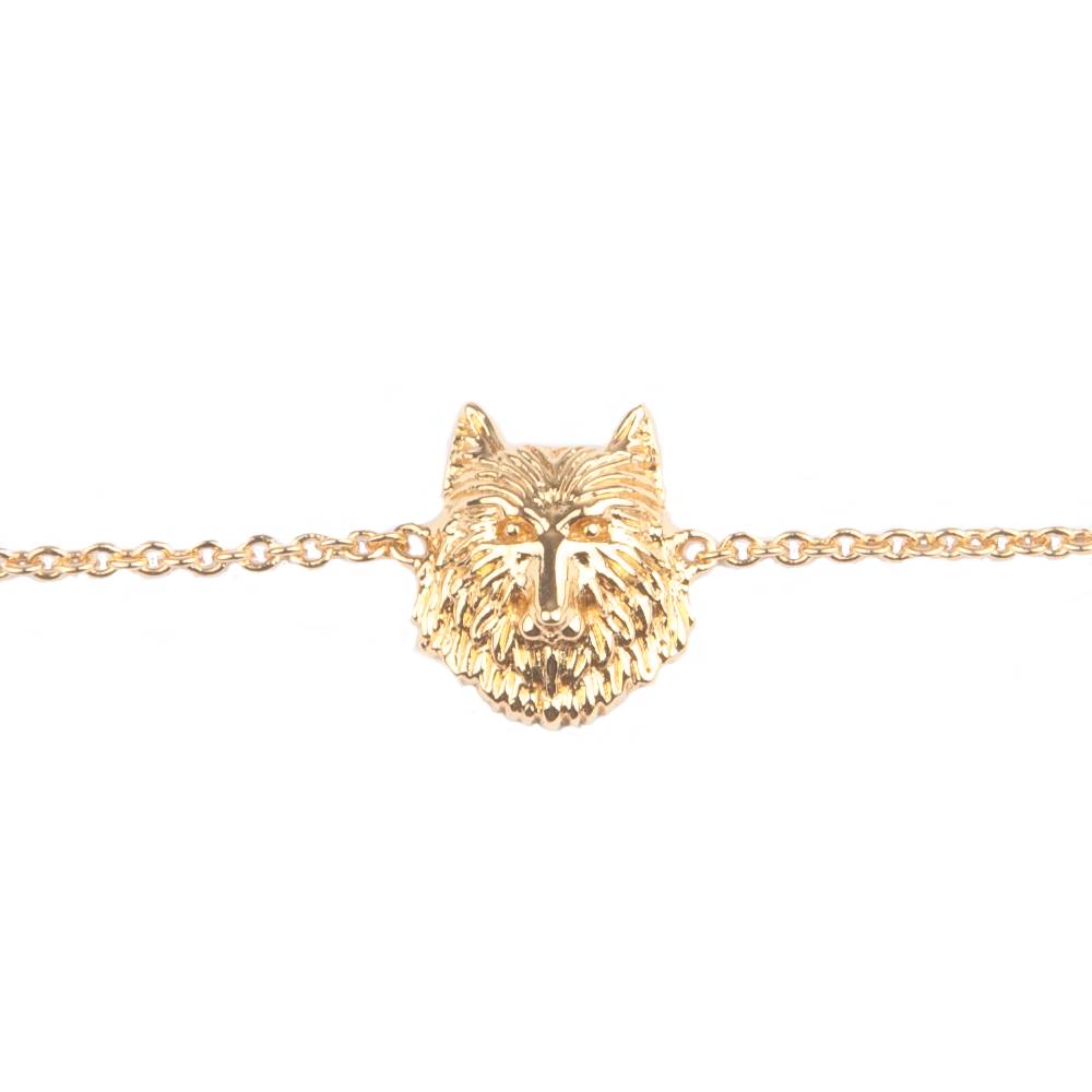 Bracelet Souvenir Bracelet Wolf Gold - All The Luck In The World