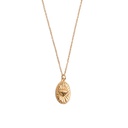 Collier Charm Necklace Diamond Oval Gold 