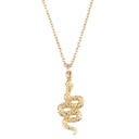 Collier Souvenir Necklace Snake Gold 