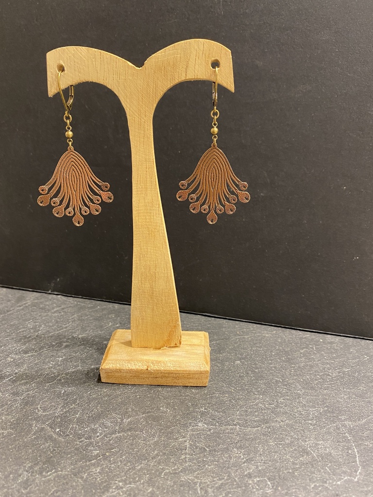 Boucles D'Oreilles Totem Cuivré