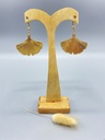 Boucles D'Oreilles Ginkgo Doré - Amélie Blaise