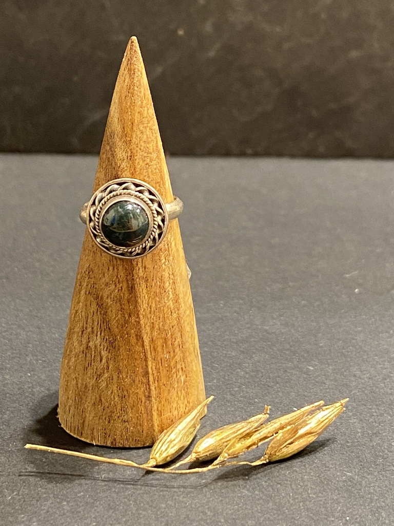 Bague Argent 925 & Jaspe Sanguin [0158]