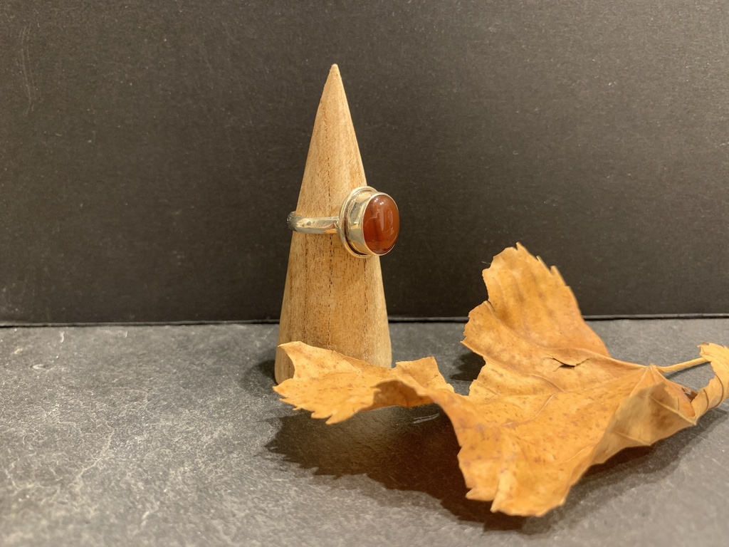 Bague Argent 925 & Cornaline [0225]