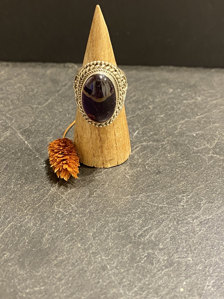 Bague Argent 925 & Améthyste [0355]