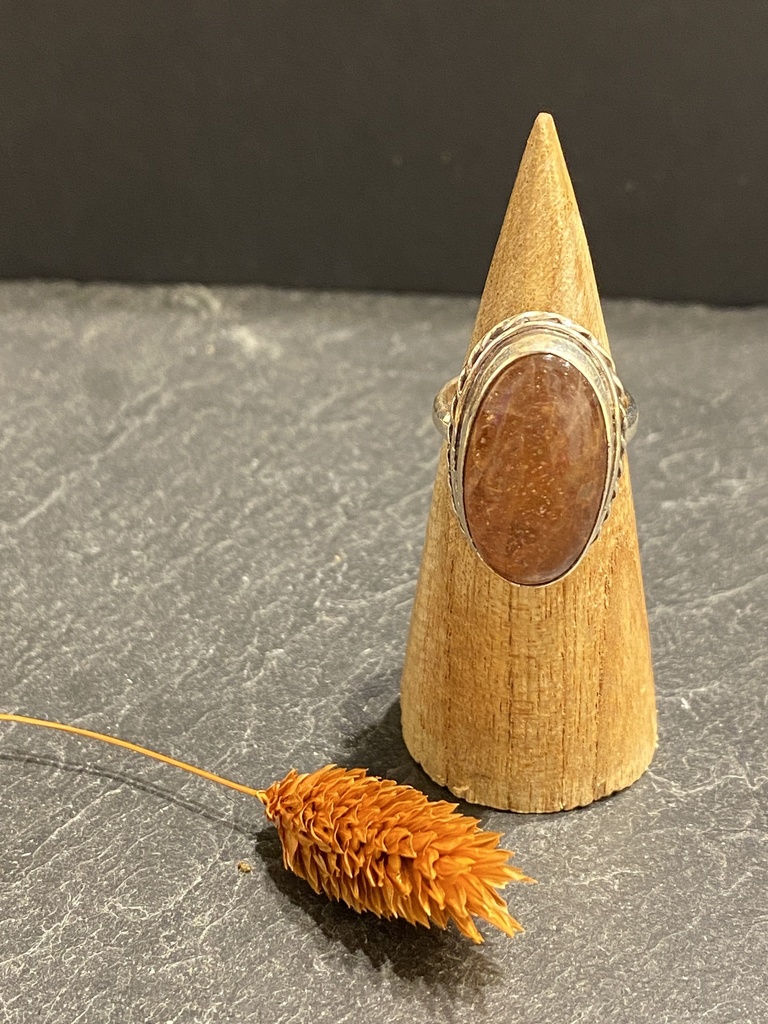 Bague Argent 925 & Pierre de Soleil [0466]