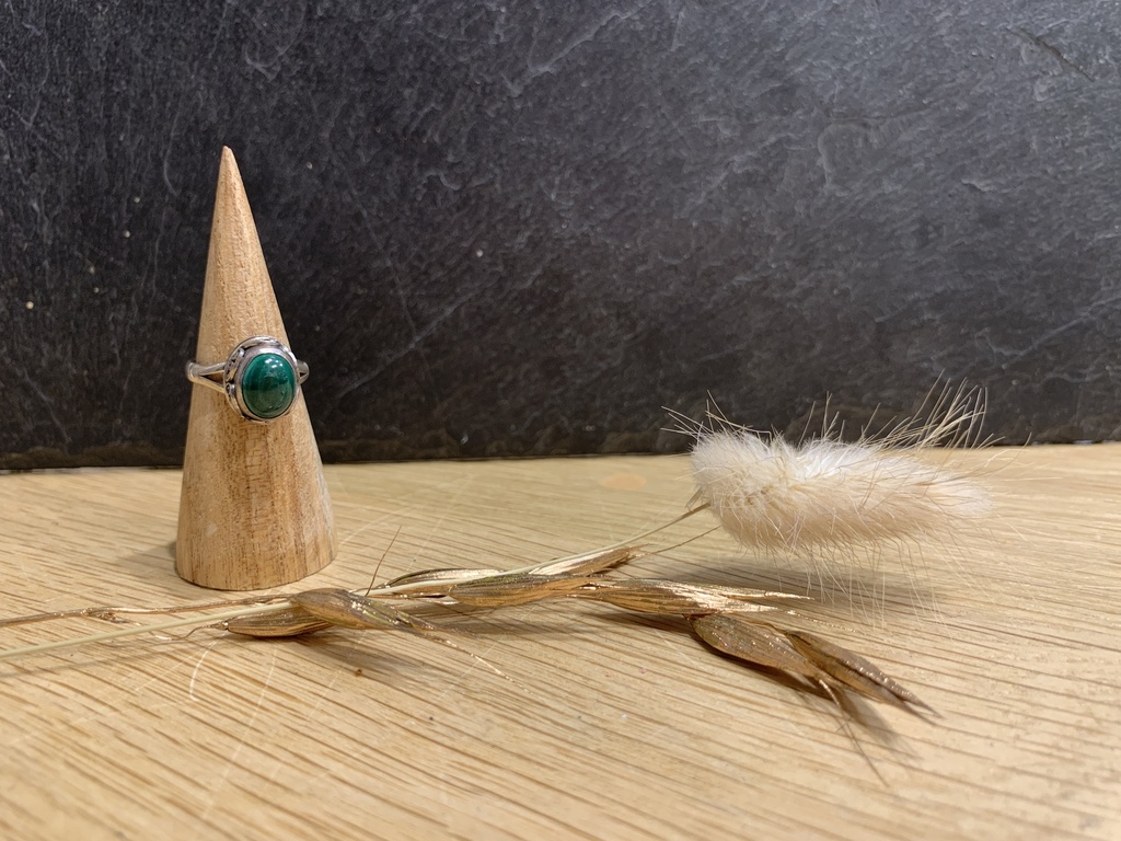 Bague Argent 925 & Malachite [0605]