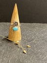 Bague Argent 925 & Turquoise [0641]
