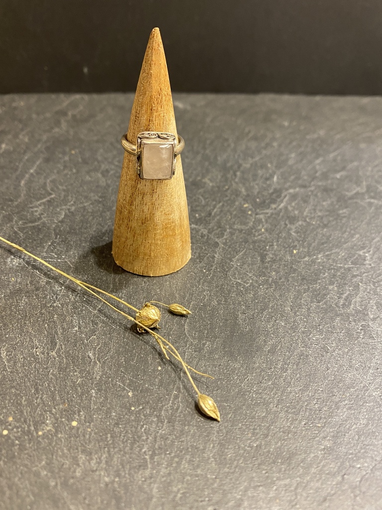 Bague Argent 925 & Quartz Rose [0671]