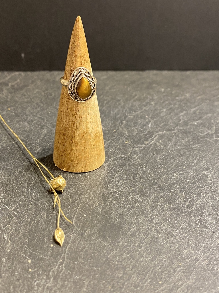 Bague Argent 925 & Œil de Tigre [0698]