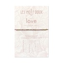 Bracelet Pastel Love Rose Pâle Irisé & Doré - Les Mots Doux