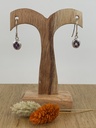 Boucles d'Oreilles Argent 925 & Améthyste [0467]