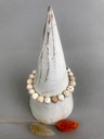 Bracelet Pierres 8mm Small Howlite - D'Oz Homme