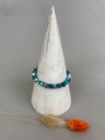Bracelet Pierres 6mm Small Apatite Bleue Mate