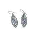 Boucles d'Oreilles Argent 925 & Améthyste [0644]