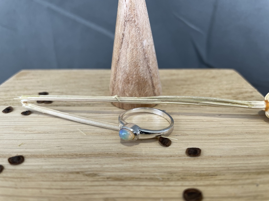 Bague Argent 925 & Opale Ethiopienne [1048]