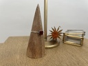 Bague Argent 925 & Agate rouge [1411]