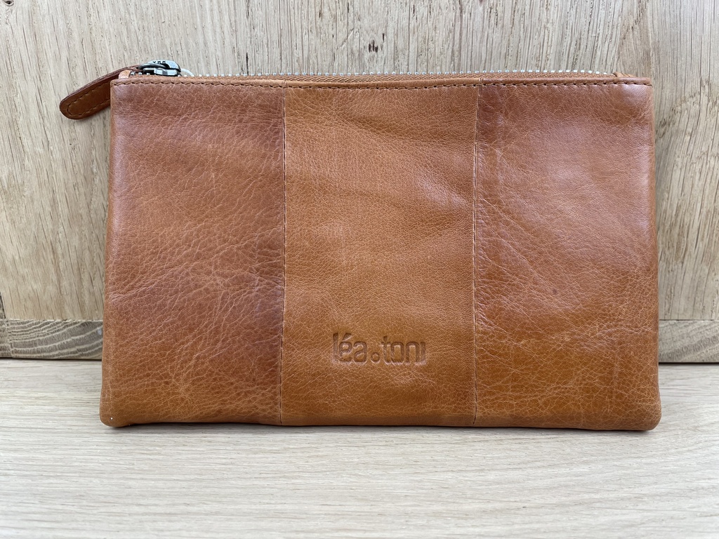 Compagnon Zoa En Cuir Buffle Cognac - Léa Toni