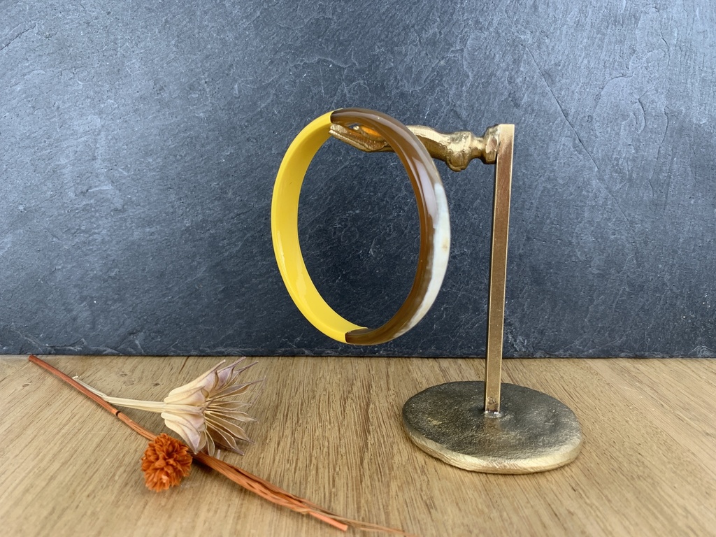Jonc - Jaune - Medium - Corne de buffle & laque - Soyang
