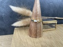 Bague Naia Argent Plaqué Or & Opale, Labradorite - Muja Juma