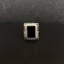 Bague Touareg Argent 925 & Onyx [1455]