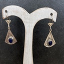 Boucles d'oreilles Touareg Argent 925 & Lapis Lazuli [0765]