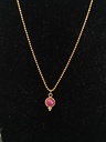 Collier 'Tilla' Grenat
