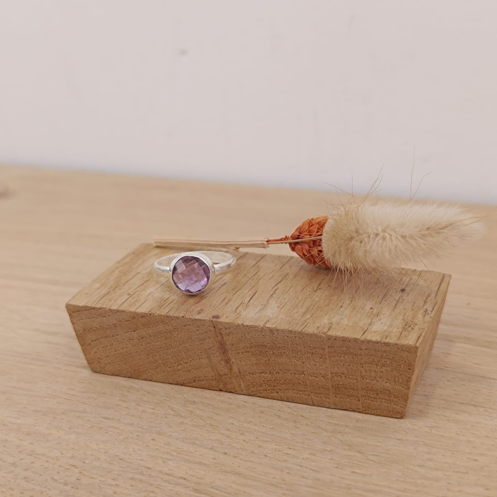 Bague Argent 925 & Améthyste [1474]