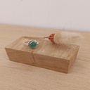 Bague Argent 925 & Agate verte [1481]