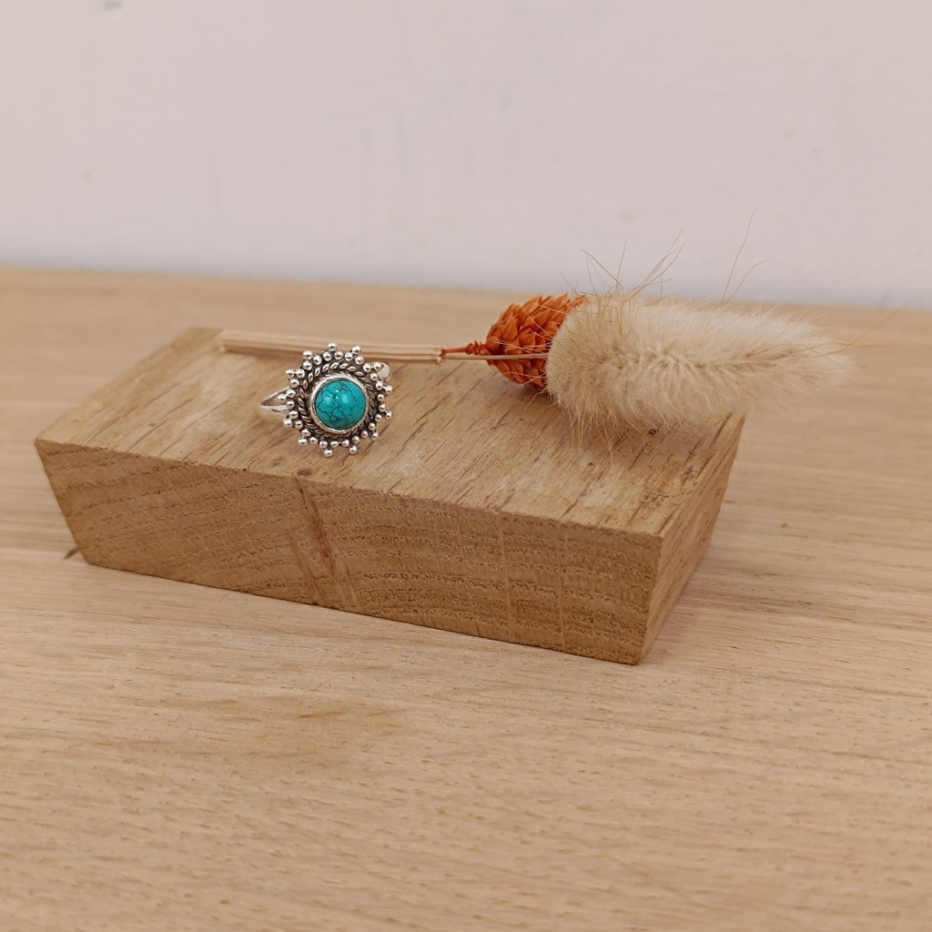 Bague Argent 925 & Turquoise [1513]