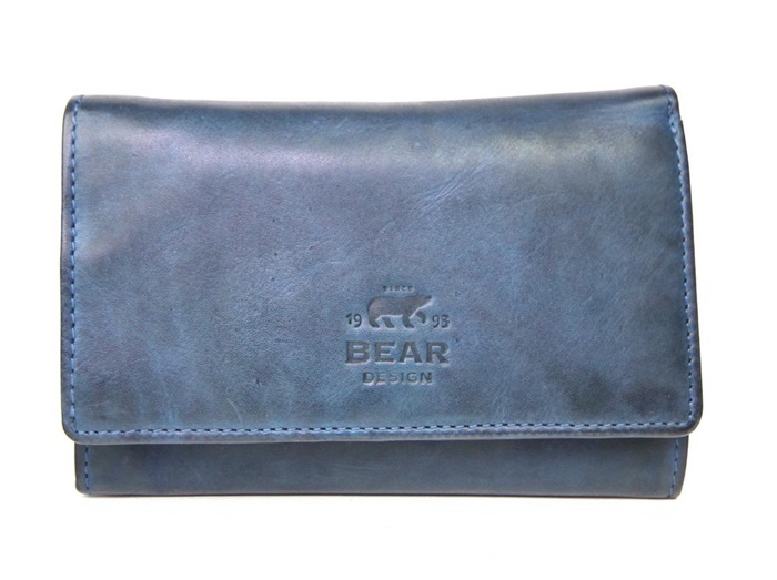 Portefeuille Cow Lavato Bleu - Bear Design