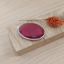 Pendentif Argent 925 & Hydroquartz Rouge [0353]