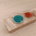 Pendentif Argent 925 & Onyx Verte [0357]