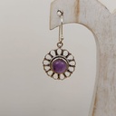 Boucles d'Oreilles Argent 925 & Améthyste [0888]