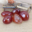 Agate rouge à l'unité