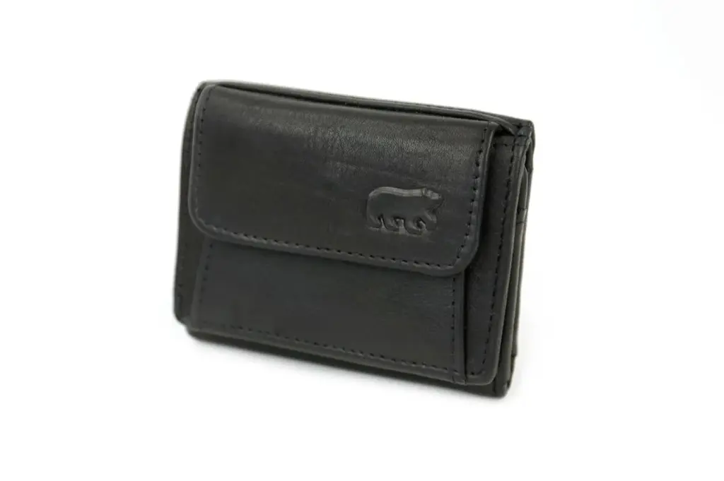Portefeuille Cow Callisto Pelle Noir - Bear Design