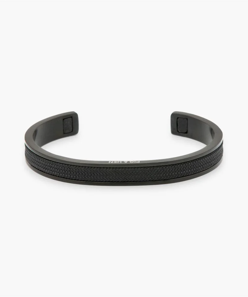 Bracelet Navarch 9mm (Black | Black, S/M
(17cm))