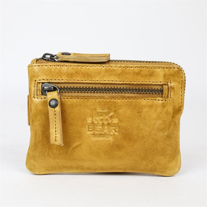 Portefeuille Cow Callisto Pelle Jaune - Bear Design