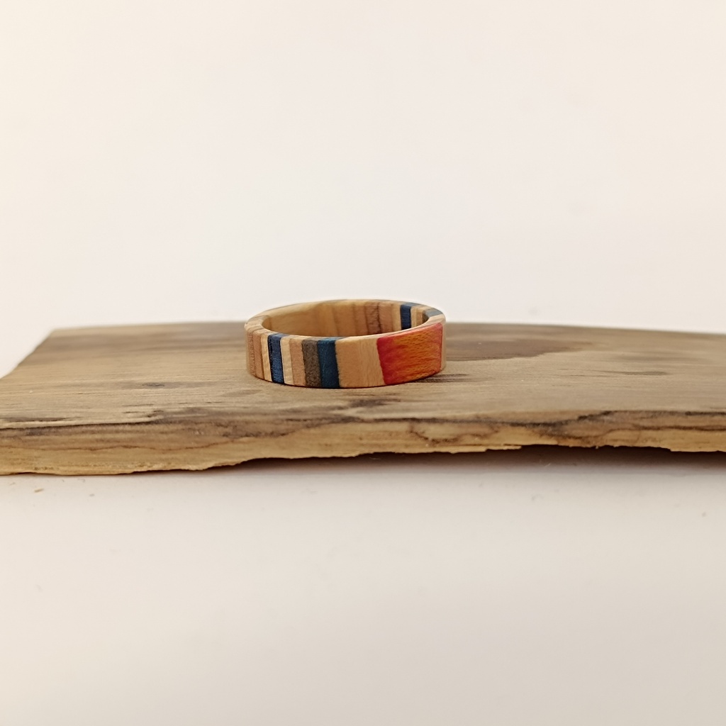 Bague en Skateboard Recyclé [0025]